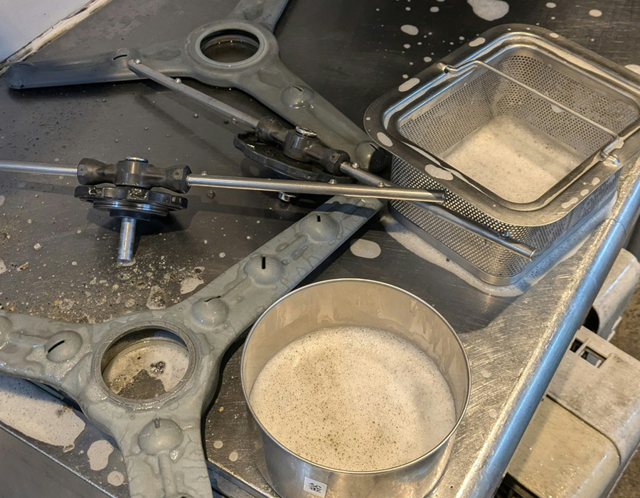 食洗器のクエン酸清掃中